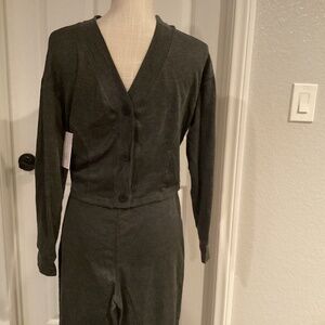 Colsie 2 Piece Pants Set, Size Small, Color Gray